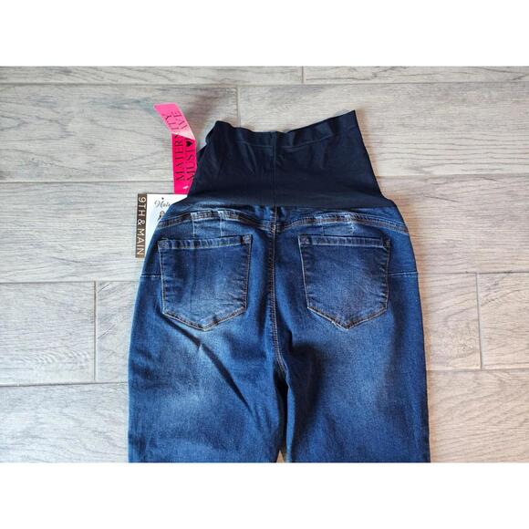 BNWT NEW Woman's 9TH & Main Curvy Jeans Maternity Blue Denim Pants Size Large - Picture 11 of 11